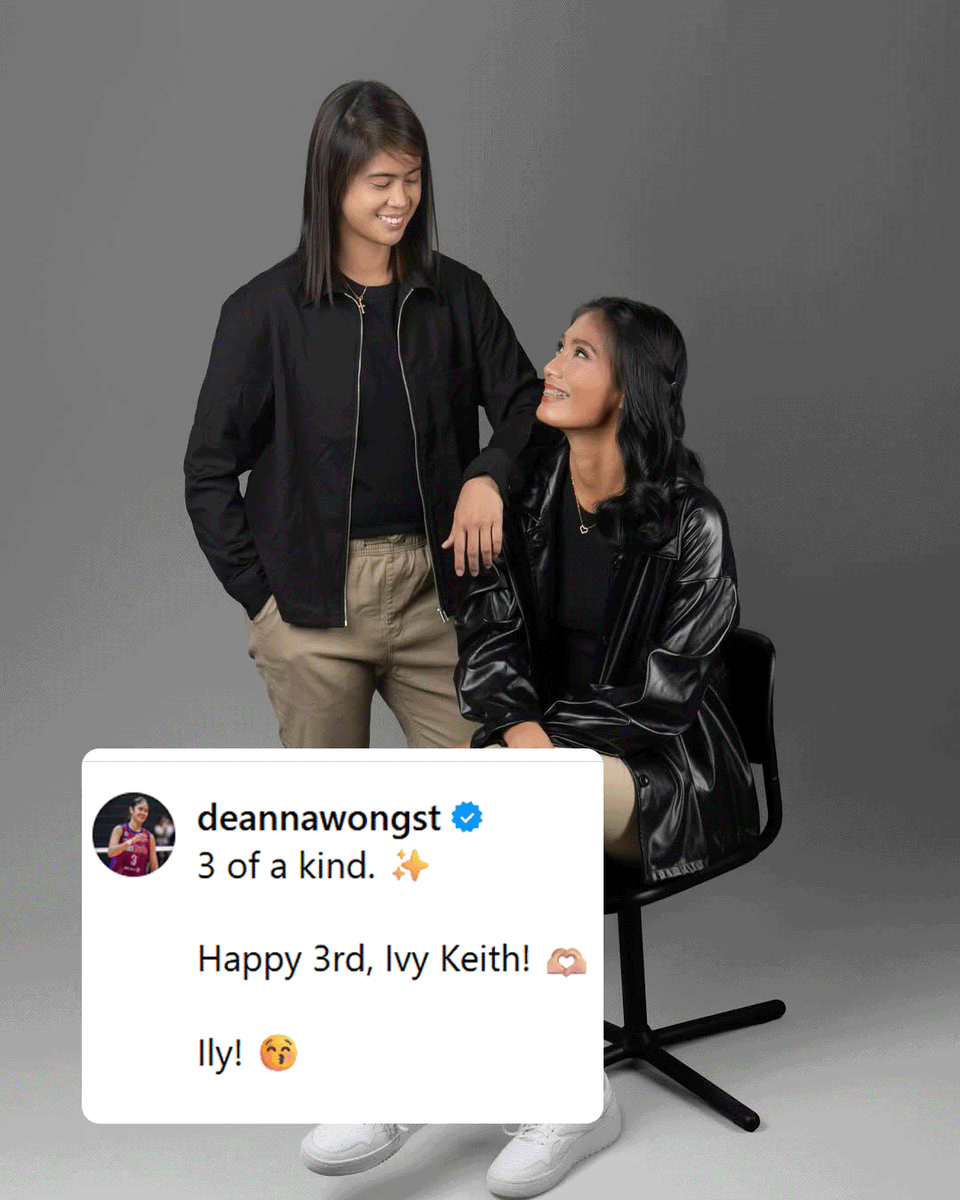 One Sports (@onesportsphl) on Twitter photo STAY STRONG, DEAVY 💌💓
PVL star couple Deanna Wong and Ivy Lacsina shared sweet moments as they celebrated their third anniversary together yesterday, July 4.
#PVL2025 #TheHeartOfVolleyball #PVLonTour
📸 Instagram | <a href="/deannawongst/">Deanna Wong</a> STAY STRONG, DEAVY 💌💓
PVL star couple Deanna Wong and Ivy Lacsina shared sweet moments as they celebrated their third anniversary together yesterday, July 4.
#PVL2025 #TheHeartOfVolleyball #PVLonTour
📸 Instagram | <a href="/deannawongst/">Deanna Wong</a>