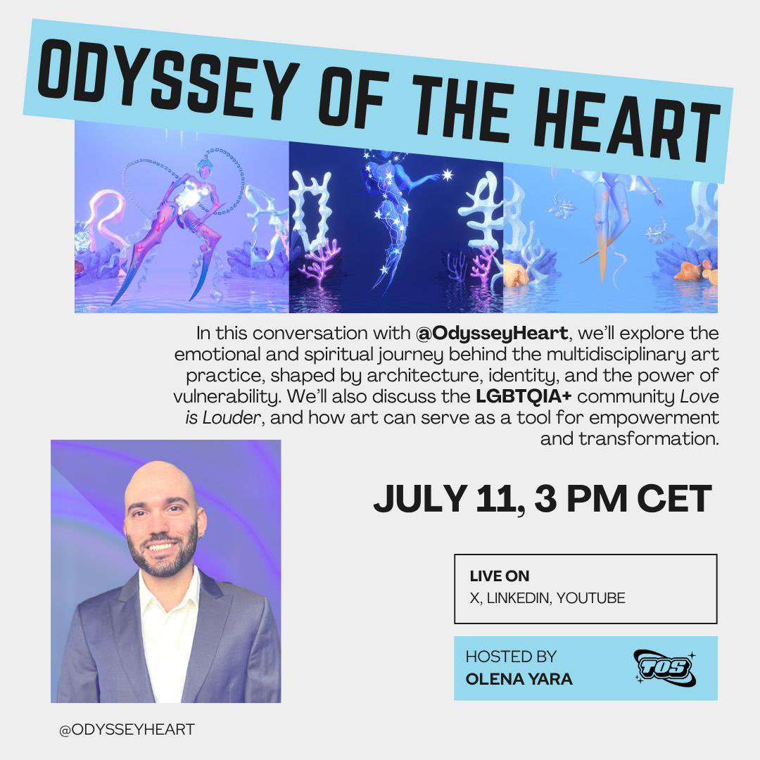 TheOmakaseShow (@theomakaseshow) on Twitter photo Omakase 🩵 In this conversation with <a href="/OdysseyHeart/">OdysseyOfTheHeart</a>, we’ll explore the emotional and spiritual journey behind the multidisciplinary art practice, shaped by architecture, identity, and the power of vulnerability. We’ll also discuss the LGBTQIA+ community Love is Louder, and how art Omakase 🩵 In this conversation with <a href="/OdysseyHeart/">OdysseyOfTheHeart</a>, we’ll explore the emotional and spiritual journey behind the multidisciplinary art practice, shaped by architecture, identity, and the power of vulnerability. We’ll also discuss the LGBTQIA+ community Love is Louder, and how art