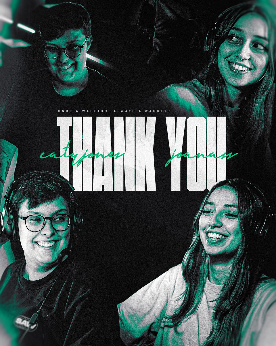 Hoje anunciamos a saída de duas jogadoras que marcaram a história das SAW Myst.

Obrigado <a href="/CatyJones_CS/">CatyJones</a> e <a href="/_Joanass_/">joanass</a>. 🖤

#StayAWarrior