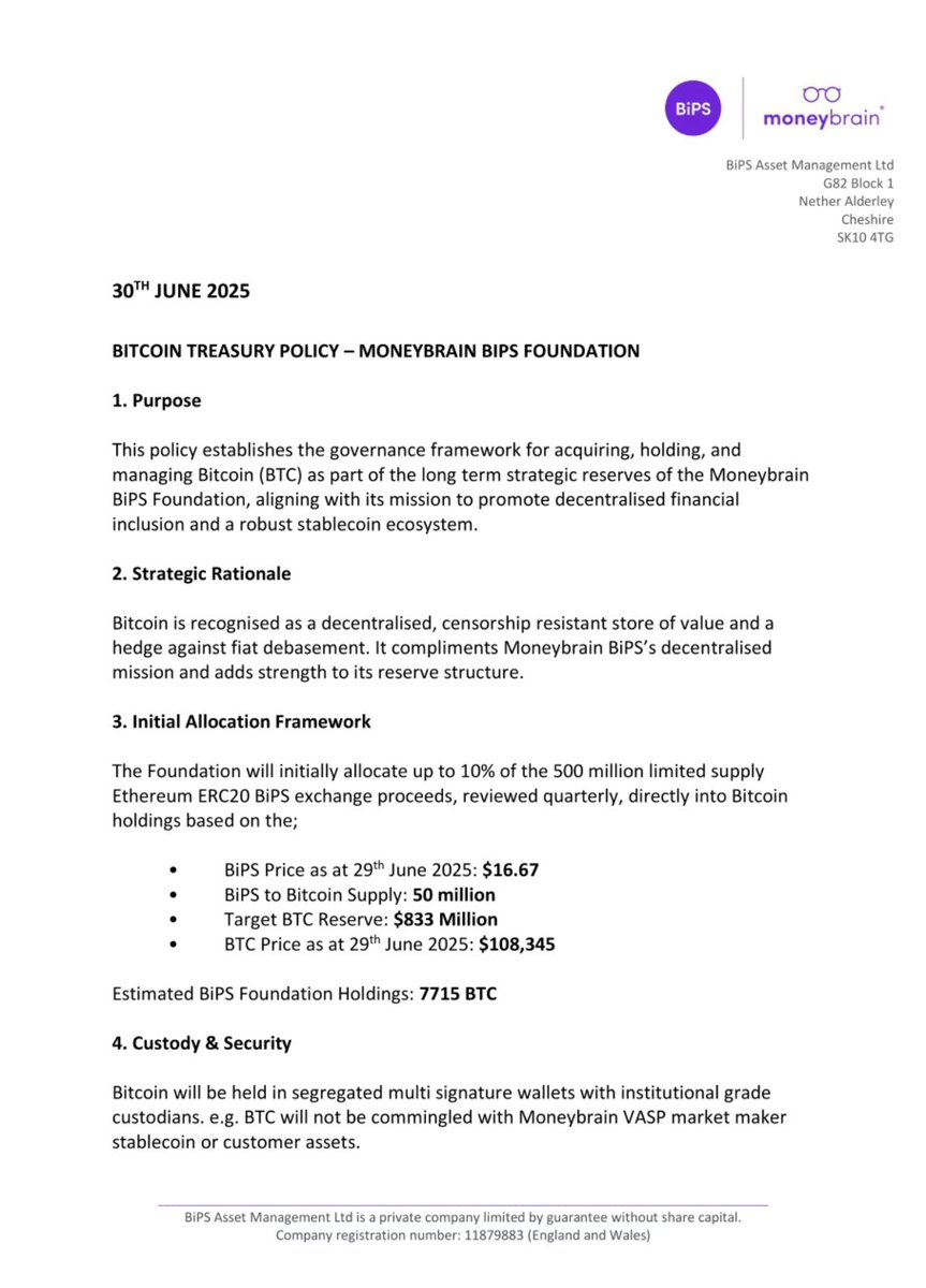 themoneybrain's tweet image. 🚀It’s finally happening, this X account has been around since 2011 😳. We’re an investor in @smarterwebuk @smarterwebco &amp;amp; @asjwebley has given us the confidence to publish our Moneybrain BiPS Foundation Bitcoin MNAV strategy which we established when we minted #BiPS 2018.