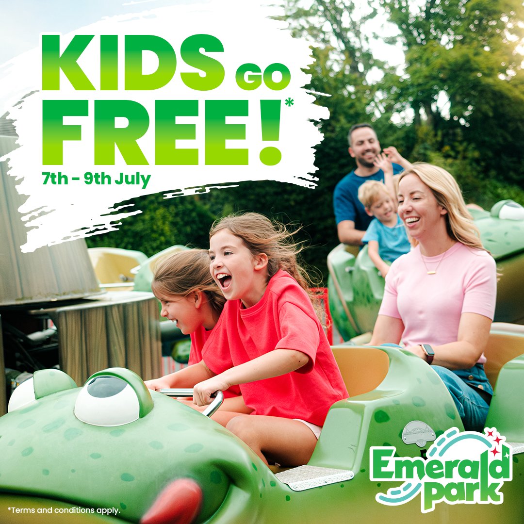 👀Yes, you read that right - KIDS GO FREE!🙌

We're ending The Cú Chulainn Coaster's birthday bash with a bang! 🎉

From July 7th to 9th, get 1 FREE All Access ticket for a child with every purchased All Access ticket 🤯

Do not miss the grand finale! Book now!💚