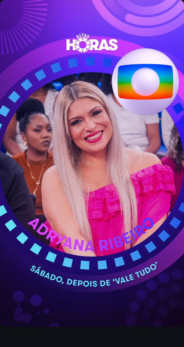 Adryanaribeiro's tweet image. #Bomdiammezamoxxx neste sabado após  #ValeTudo tem uma homenagem ao #Pagode90 no #Altashoras 
Programa bonito recheado de sucessos.
Vou cantar uma do #sopracontrariar qual música vcs acham que é?😍