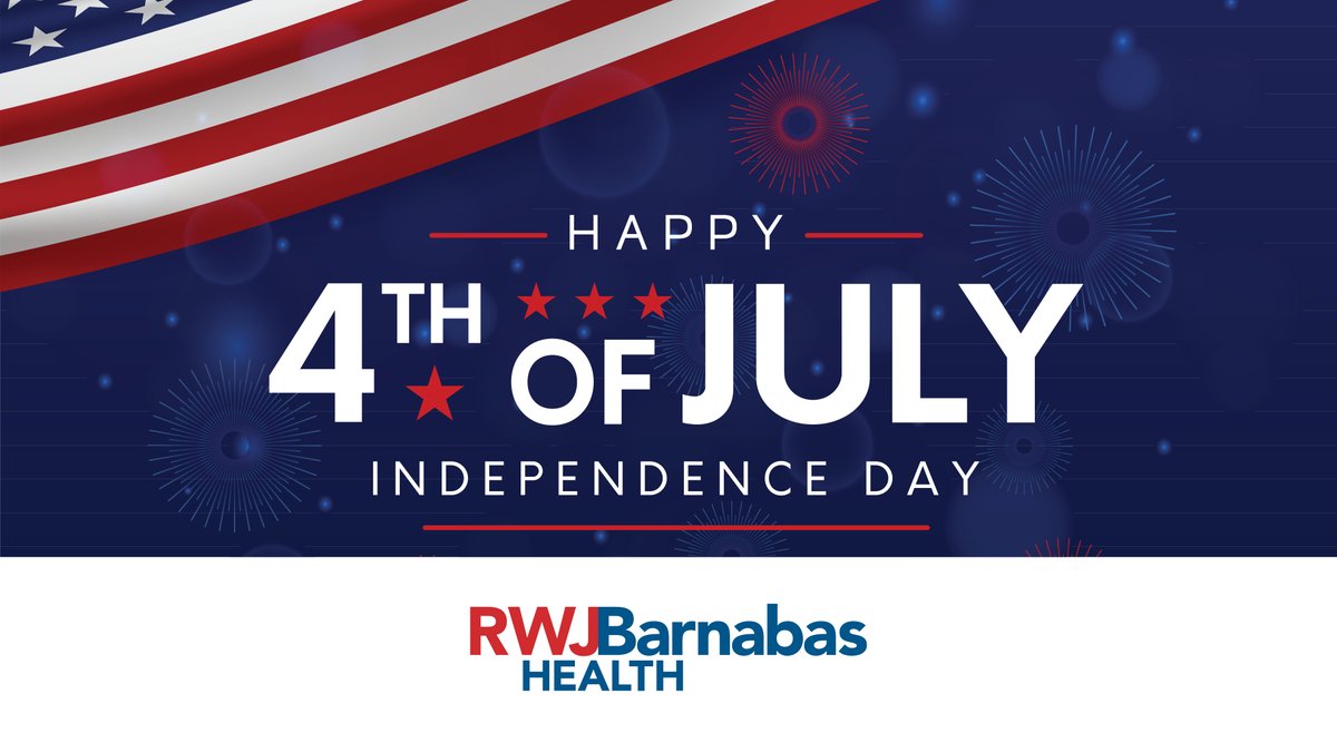 RWJUH Somerset (@rwjsomerset) on Twitter photo On this Independence Day, we're reflecting on the freedoms that unite us. To our incredible RWJBarnabas Health employees and the communities we serve, we wish you a safe and healthy holiday.
Happy 4th of July, everyone!✨
#LetsBeHealthyTogether On this Independence Day, we're reflecting on the freedoms that unite us. To our incredible RWJBarnabas Health employees and the communities we serve, we wish you a safe and healthy holiday.
Happy 4th of July, everyone!✨
#LetsBeHealthyTogether