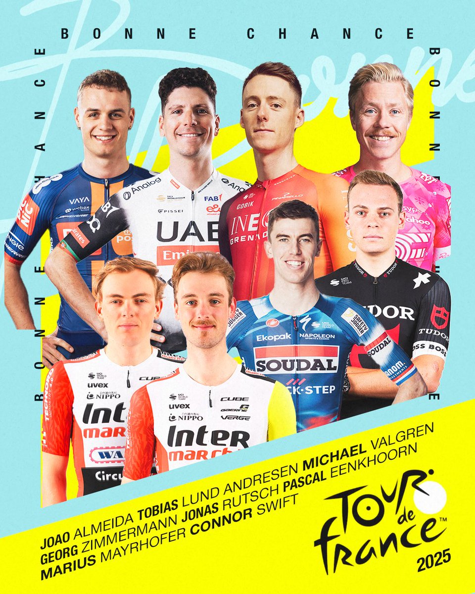 💛 Good luck to all the CORSO riders lining up for the Tour de France. 3 weeks. 21 stages. One dream. Let’s go! 🚴‍♂️🔥🇫🇷 #TDF2025 #TDF2025📷