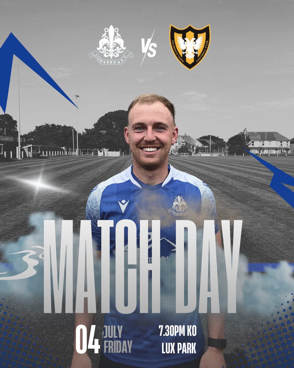 🚨MATCH DAY🚨

Join us tonight as we start our July pre-season schedule☀️🔵

🆚 Falmouth Town
⏰ 7:30pm 
🏟️ Lux Park
🎫 Adults £6, Concession £4, 10-18 £1, Under 10’s Free

We look forward to welcoming you all back to Lux Park as we prepare for the fast approaching 25/26 season💙