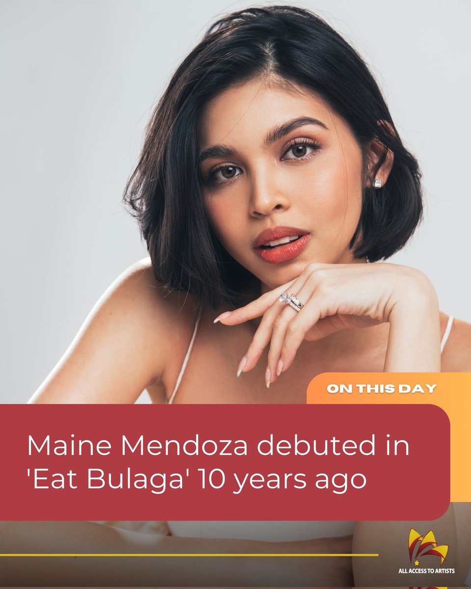 All Access To Artists (@aaartists_) on Twitter photo HAPPY 10TH MAINEVERSARY! <a href="/mainedcm/">Maine Mendoza</a> first appeared in 'Eat Bulaga!' on July 4, 2015! Ano ang message mo para kay Maine ngayong isang dekada na siya sa showbiz? 💛
#Maineversary
#MaineMendoza #AllAccessToArtists #fAAAmily HAPPY 10TH MAINEVERSARY! <a href="/mainedcm/">Maine Mendoza</a> first appeared in 'Eat Bulaga!' on July 4, 2015! Ano ang message mo para kay Maine ngayong isang dekada na siya sa showbiz? 💛
#Maineversary
#MaineMendoza #AllAccessToArtists #fAAAmily