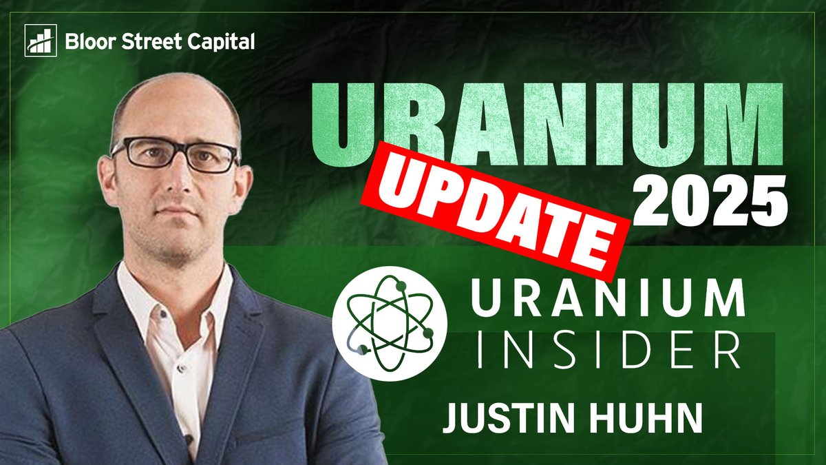 BloorStreetCap's tweet image. Justin Huhn @uraniuminsider and @JamesConnor1999 discuss the latest in nuclear energy and @uranium (interview from VUC). Replay bit.ly/3G9hpof