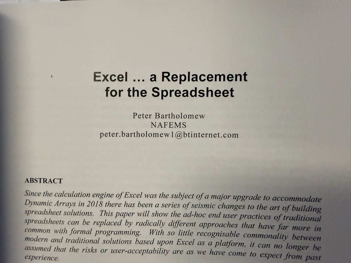EuSpRIG's tweet image. Peter Bartholomew on how Lambdas in Excel can replace a whole host of Excel programming with a few flexible and reusable functions written as Lambdas. Very interesting - some are really taking note of this as an alternative to traditional methods