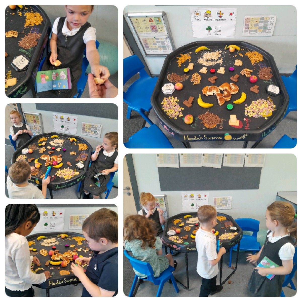 teacher_court's tweet image. A fantastic morning in Ash Class celebrating values day with our @VicAcademies assembly, followed by a values breakfast and painting our @elmtreeacademy trees. #courage #intergrity #unity #excellence