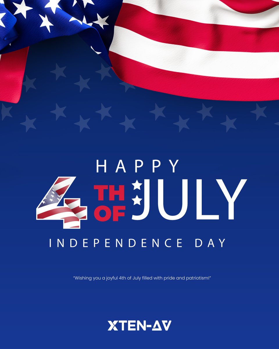 Here’s to freedom, unity, and the spirit of independence! 🇺🇸
Wishing our #avtweeps community a safe, joyful, and inspiring Fourth of July.
Happy Independence Day from all of us at XTEN-AV! 🎆🎉

#Happy4thofJuly #IndependenceDay