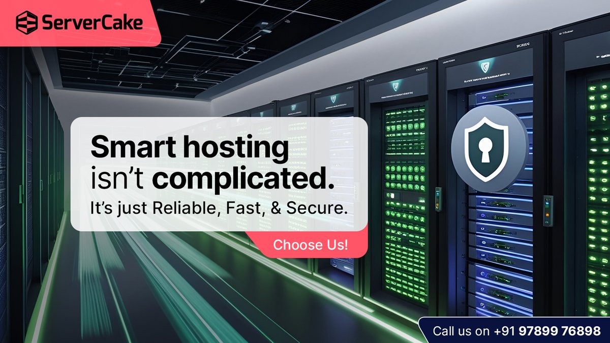 ServerCakeIndia's tweet image. No fluff, no hassle, just results.

Simple setup, solid performance.
That’s ServerCake.

#SmartHosting #ServerCake