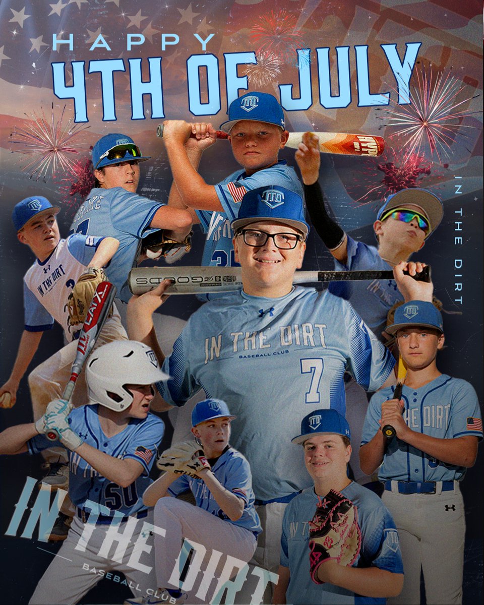 InTheDirtBaseball (@itd_baseball) on Twitter photo Happy 4th of July from the In The Dirt Family to you!
#Inthedirtbaseball #inthedirt #baseball #travelbaseball #marylandbaseball Happy 4th of July from the In The Dirt Family to you!
#Inthedirtbaseball #inthedirt #baseball #travelbaseball #marylandbaseball