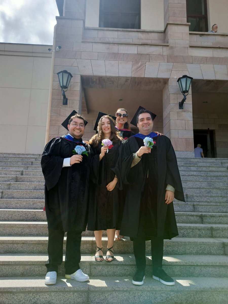 GroupKeskin's tweet image. It was A WEEK for our NEMO family! 🎓
Last weekend, with huge cheers, our beloved members @cangulbalkan, @gokhanonderaksu and @pelinsezgin23 received their PhD and MSc graduation sashes! We are so proud of them and congratulations!💫 ✨🥳