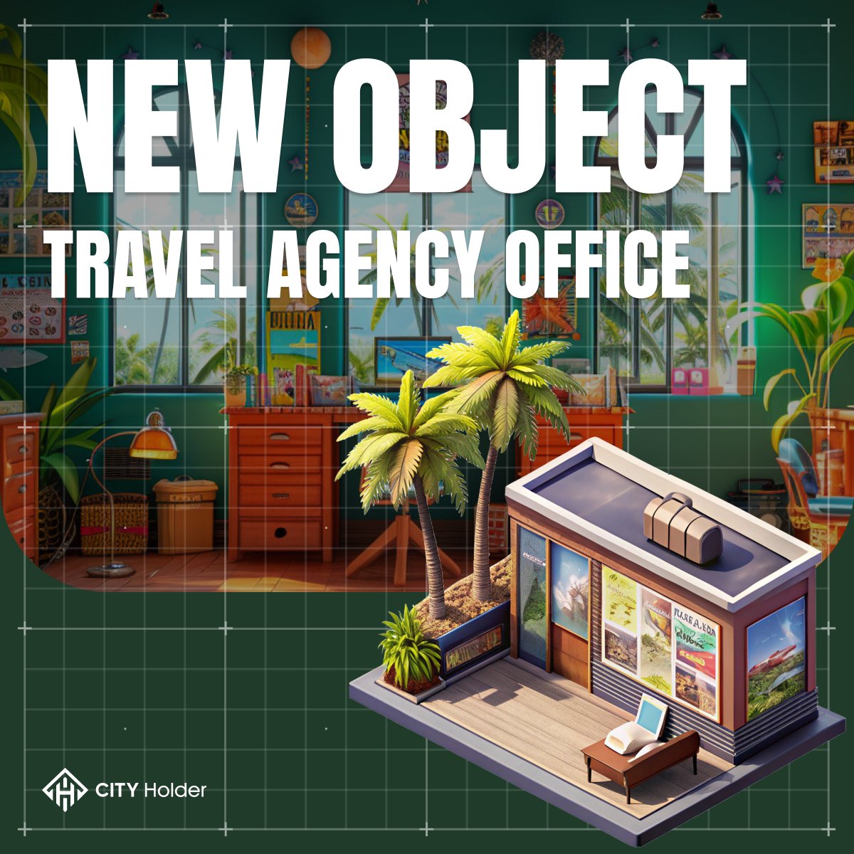 city_holder's tweet image. 🌍 New object: Travel Agency Office

Where vacation dreams become real plans.
Add it to your city because everyone deserves a few extra days on the coast. 🧳✨

Play #CITYHolder now: t.me/cityholder/game

#BuildToEarn #PlayToEarn