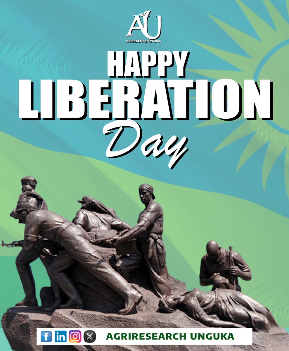 #HappyLiberationDay, Rwanda 🇷🇼.
Today, we honor the brave men and women whose sacrifice restored our nation’s dignity.  
Their courage fuels our unwavering commitment to advancing #Rwanda’s growth—through market-oriented agricultural research and innovative solutions.#Kwibohora31