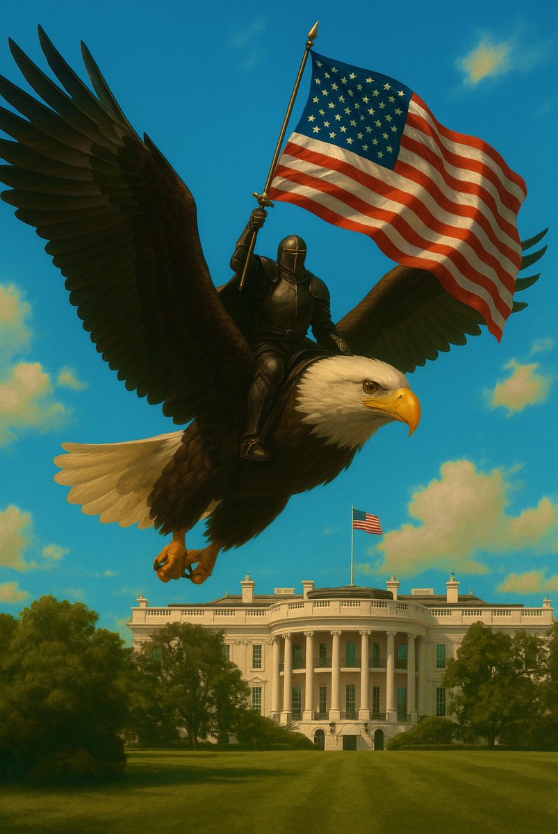 HonestOnSol's tweet photo. He doesn’t need wings.
The eagle is the wings.
And the sword?
Today, it’s a flag.
A symbol not of war…
…but of what’s worth defending.
🗽🇺🇸

⚡️🛡️🗡️

#TruthIsPower #July4th #IndependenceDay #Solana #TheMarch #Web3 #memecoin https://t.co/lildSwkU9H