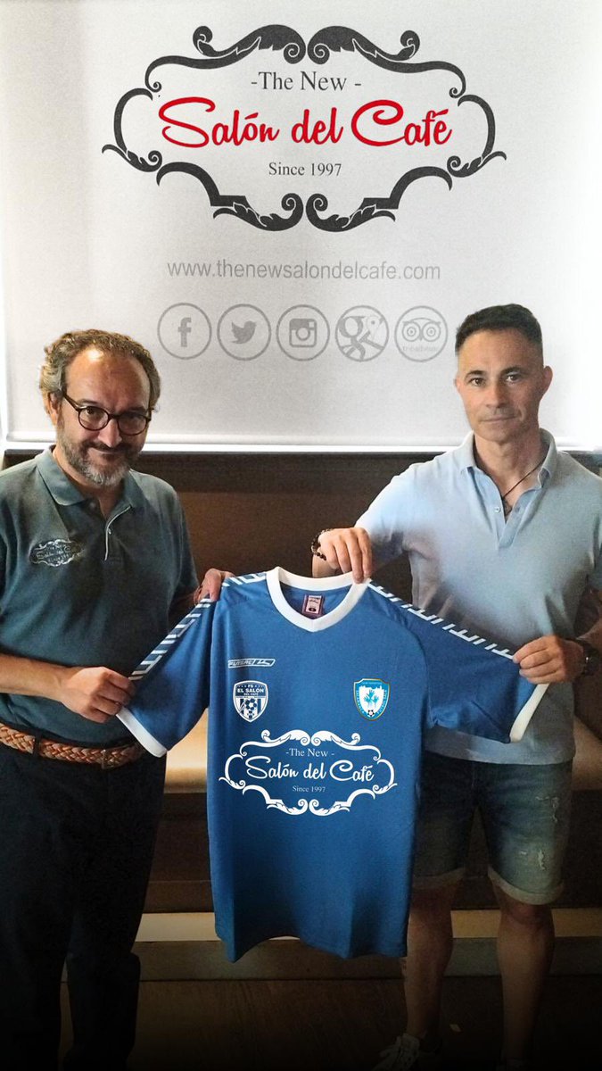 🤝CONVENIO|

<a href="/elsalondelcafe/">El Salon del Cafe</a>  y nuestro club renuevan su convenio de colaboración para la próxima temporada, dando un paso más tanto en lo deportivo, como en otras facetas. 

El equipo pasará a denominarse EL SALÓN DEL CAFE F.S. SALAMANCA.

Gracias Tito por tu amabilidad y por