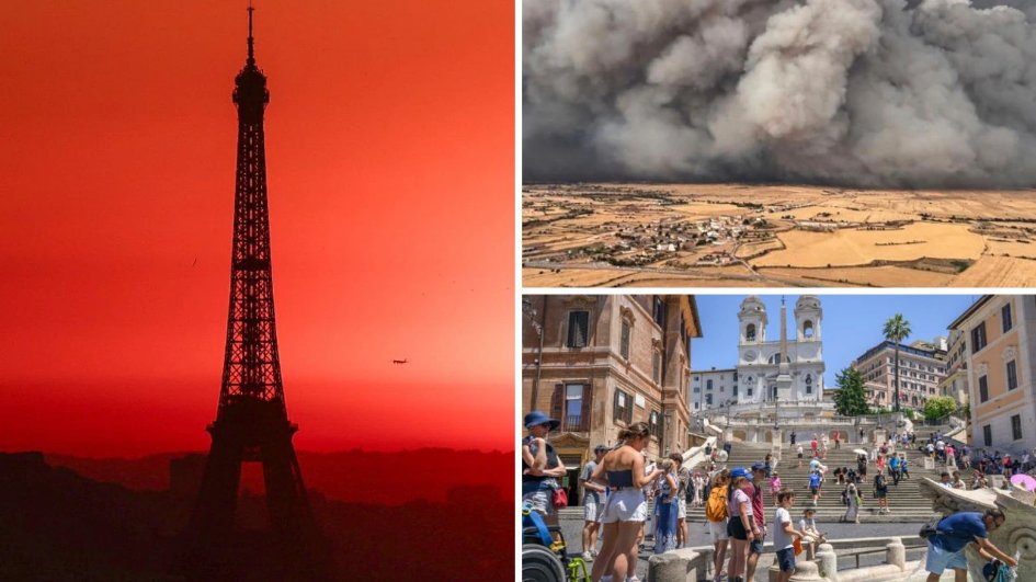 DynamicCecelia's tweet image. A severe heatwave breaks records across the Mediterranean, sparking wildfires, forcing evacuations, and prompting health warnings. Experts link rising temperatures and extreme weather to climate change. Stay safe! news.com.au/world/europe/t…