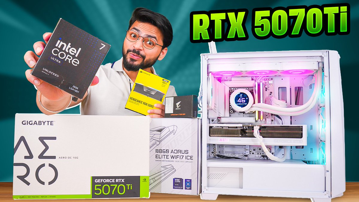 TechUnboxing5's tweet image. RTX 5070 Ti White PC Build 🤍 | 2K Gaming + 4K Video Editing 🔥 | Intel Co... youtu.be/L6UcLm2vhww?si…