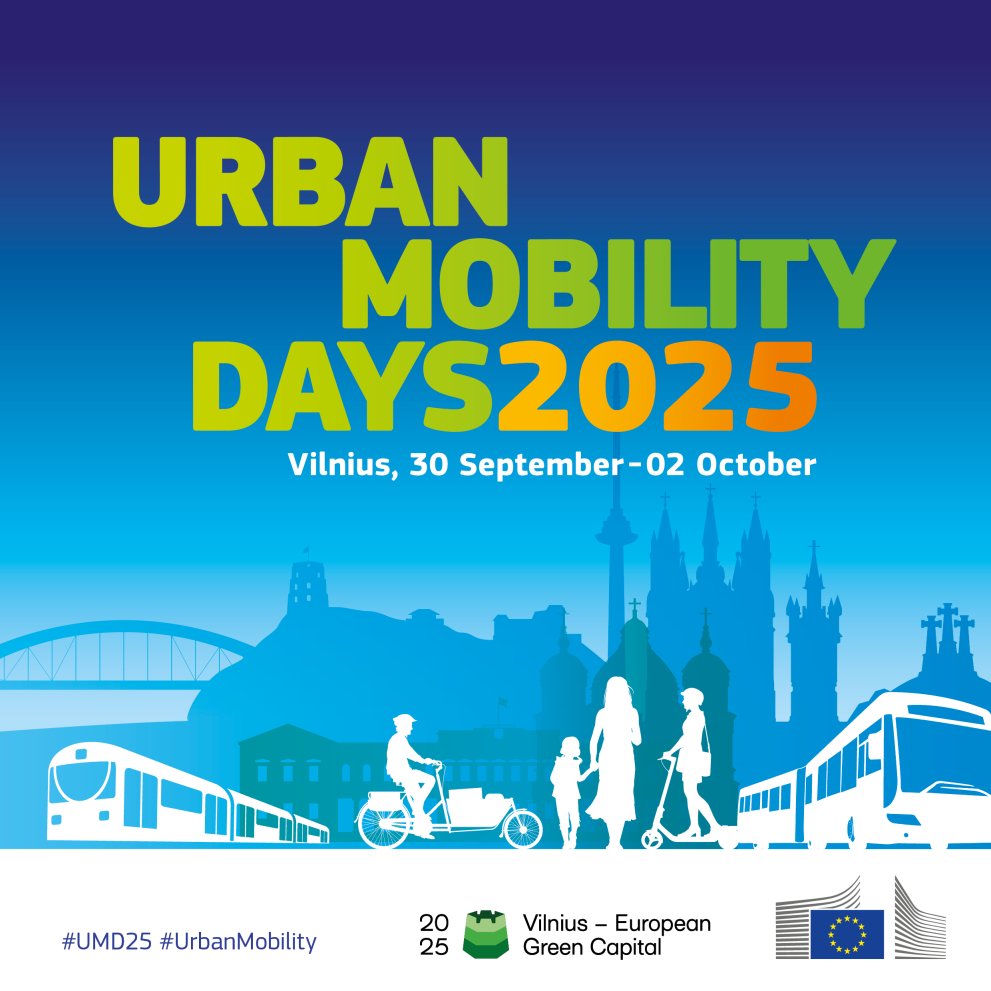 ERSCharter's tweet image. 🚦 Urban mobility isn’t just about getting around—it's about getting there safely.
Urban Mobility Days 2025 (30 Sep–2 Oct, Vilnius) will spotlight, among other topics, how safer streets support greener, smarter cities.
🔗 ow.ly/PpAq50WjAN4
#RoadSafety #UMD25