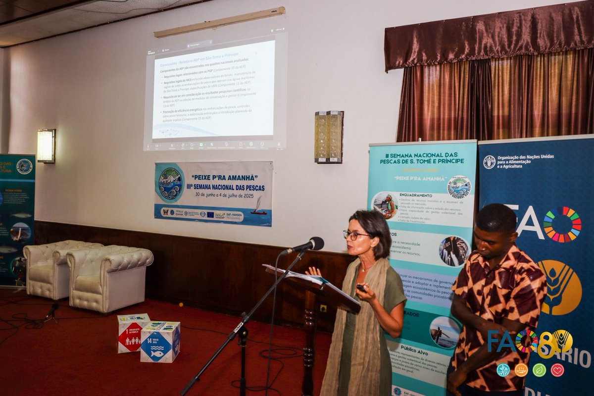 FAO Afrique centrale (@faoafriquecent) on Twitter photo Poursuite à Sao Tomé et Principe des activités de la troisième semaine nationale de la Pêche.
Les participants poursuivent les échanges sur la " durabilité du secteur de la Pêche " avec l'engagement <a href="/FAO/">Food and Agriculture Organization</a> à travers les programmes #EAFNANSEN et #FISH4ACP Poursuite à Sao Tomé et Principe des activités de la troisième semaine nationale de la Pêche.
Les participants poursuivent les échanges sur la " durabilité du secteur de la Pêche " avec l'engagement <a href="/FAO/">Food and Agriculture Organization</a> à travers les programmes #EAFNANSEN et #FISH4ACP