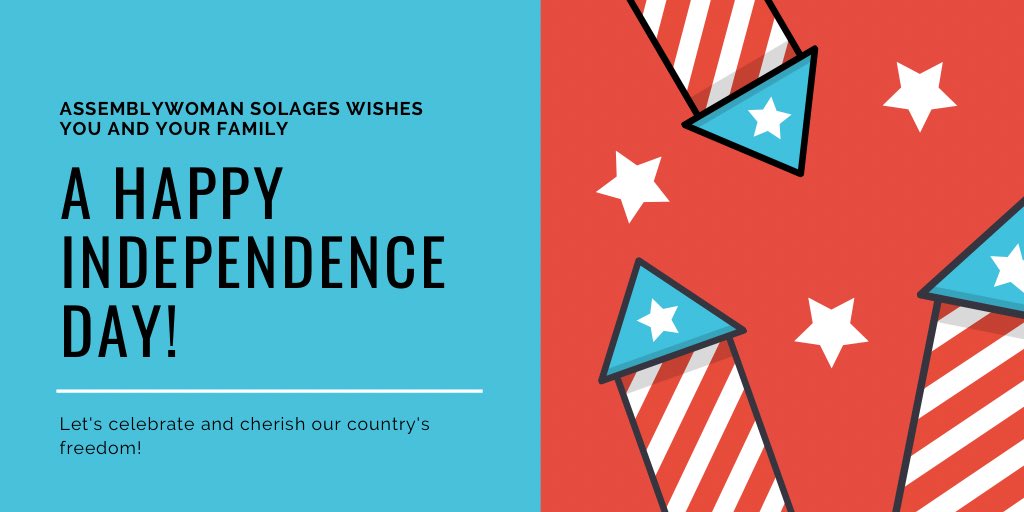 SolagesNY's tweet image. Happy Independence Day!
May we honor freedom by building a better future together. 🇺🇸