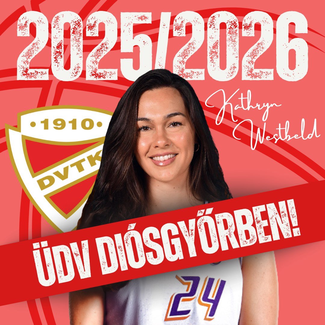 Welcome to DVTK HUNTHERM! Phoenix Mercury forward, Kathryn Westbeld will join us in the upcoming season!
