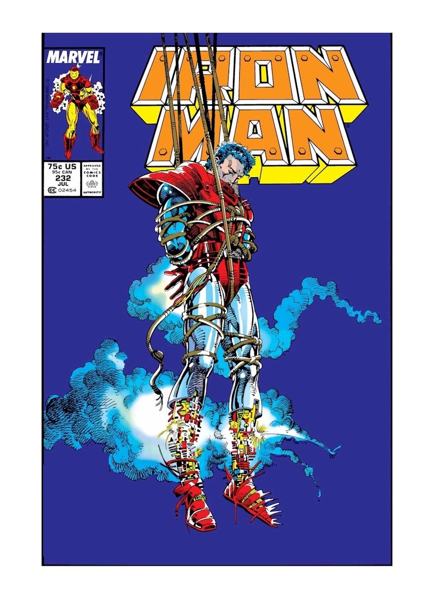 Bob_Layton's tweet image. #FlashbackFriday: published in July 1989, Iron Man #232 was a pivotal moment for @Iron_Man and me
as “Armor Wars” concluded with guest-penciler, Barry Windsor-Smith. My 1st collaboration with BWS became something that would continue for many years into the Valiant Era. @Marvel