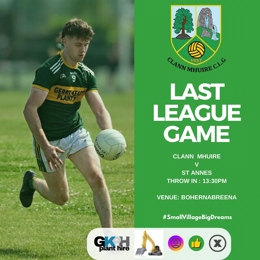 Just over 24 hours to go till our Men’s 1st teams last League game of 2025 🏐

The lads will be looking to keep their good run of form going heading into Champo 💪

Come out &amp; support the Lads tomorrow 👍

1st team are proudly sponsored by GKPH💚💛💚💛 #SmallVillageBigDreams