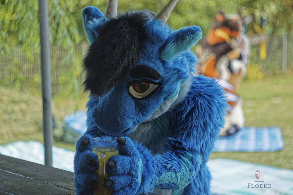 Time to grab a drink and enjoy the weekend!
#FursuitFriday

📸: <a href="/FloekeWusky/">Floeke</a>