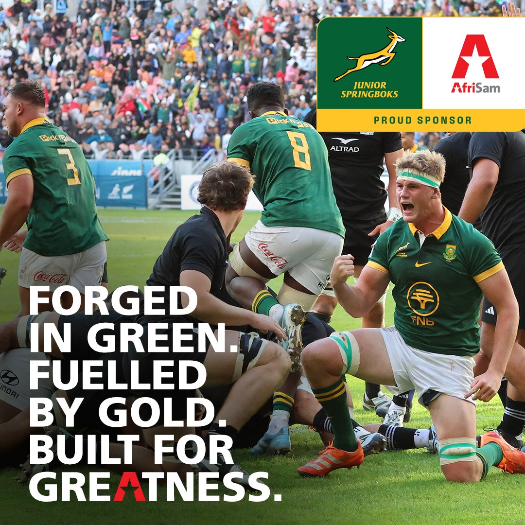 AfriSam SA (@afrisam) on Twitter photo The #JuniorBoks kicked off their U20 campaign scoring 11 tries with a 73-17 victory over Australia. #AfriSam is proud to back the next generation of <a href="/Springboks/">Springboks</a>. To <a href="/SAJuniorRugby/">SA Junior Rugby</a>, you don’t just play for victory, you play for legacy. #ForeverGreenForeverGold #SAJuniorRugby The #JuniorBoks kicked off their U20 campaign scoring 11 tries with a 73-17 victory over Australia. #AfriSam is proud to back the next generation of <a href="/Springboks/">Springboks</a>. To <a href="/SAJuniorRugby/">SA Junior Rugby</a>, you don’t just play for victory, you play for legacy. #ForeverGreenForeverGold #SAJuniorRugby
