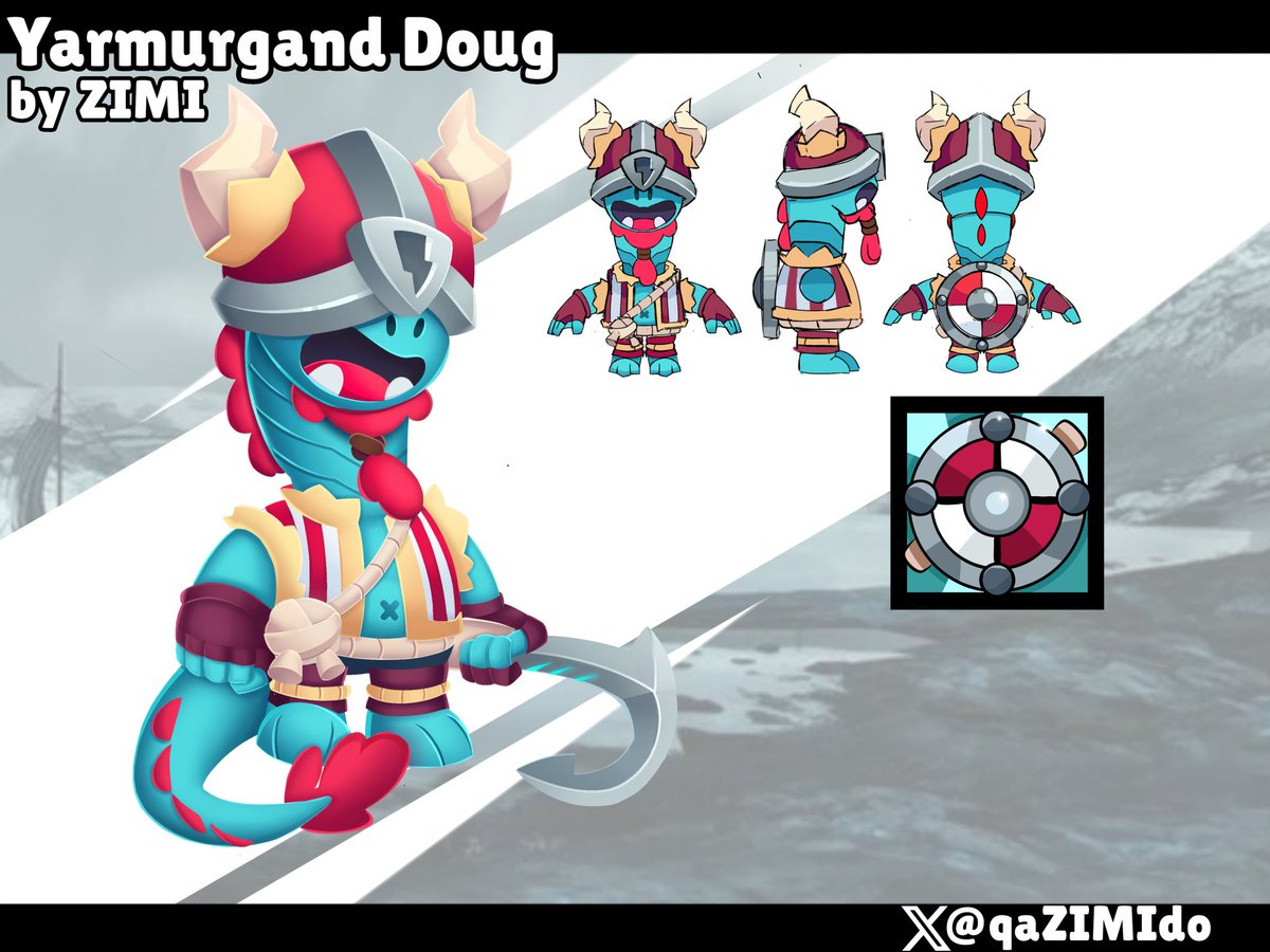 qaZIMIdo's tweet photo. Concept Ërmurgand Dag. This skin would look great in a collection of Norse mythology https://t.co/4L9SYAMx3m