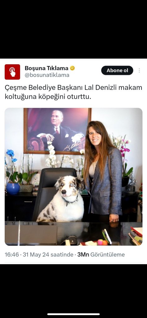 Koltuğundaki ite söyle de söndürsün yangını #CESMEYANIYOR