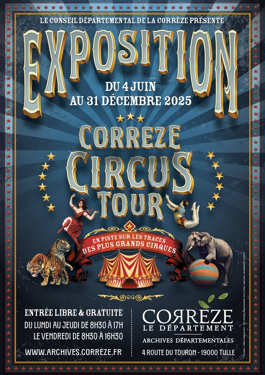 FranceArchives (@francearchives) on Twitter photo « Corrèze Circus Tour », une exposition des #Archives de la #Corrèze qui vous invite à plonger dans l’univers du #cirque à travers les grandes tournées qui ont marqué le département et les coulisses du cirque d’hier et d’aujourd’hui. tinyurl.com/2cda2k6r « Corrèze Circus Tour », une exposition des #Archives de la #Corrèze qui vous invite à plonger dans l’univers du #cirque à travers les grandes tournées qui ont marqué le département et les coulisses du cirque d’hier et d’aujourd’hui. tinyurl.com/2cda2k6r