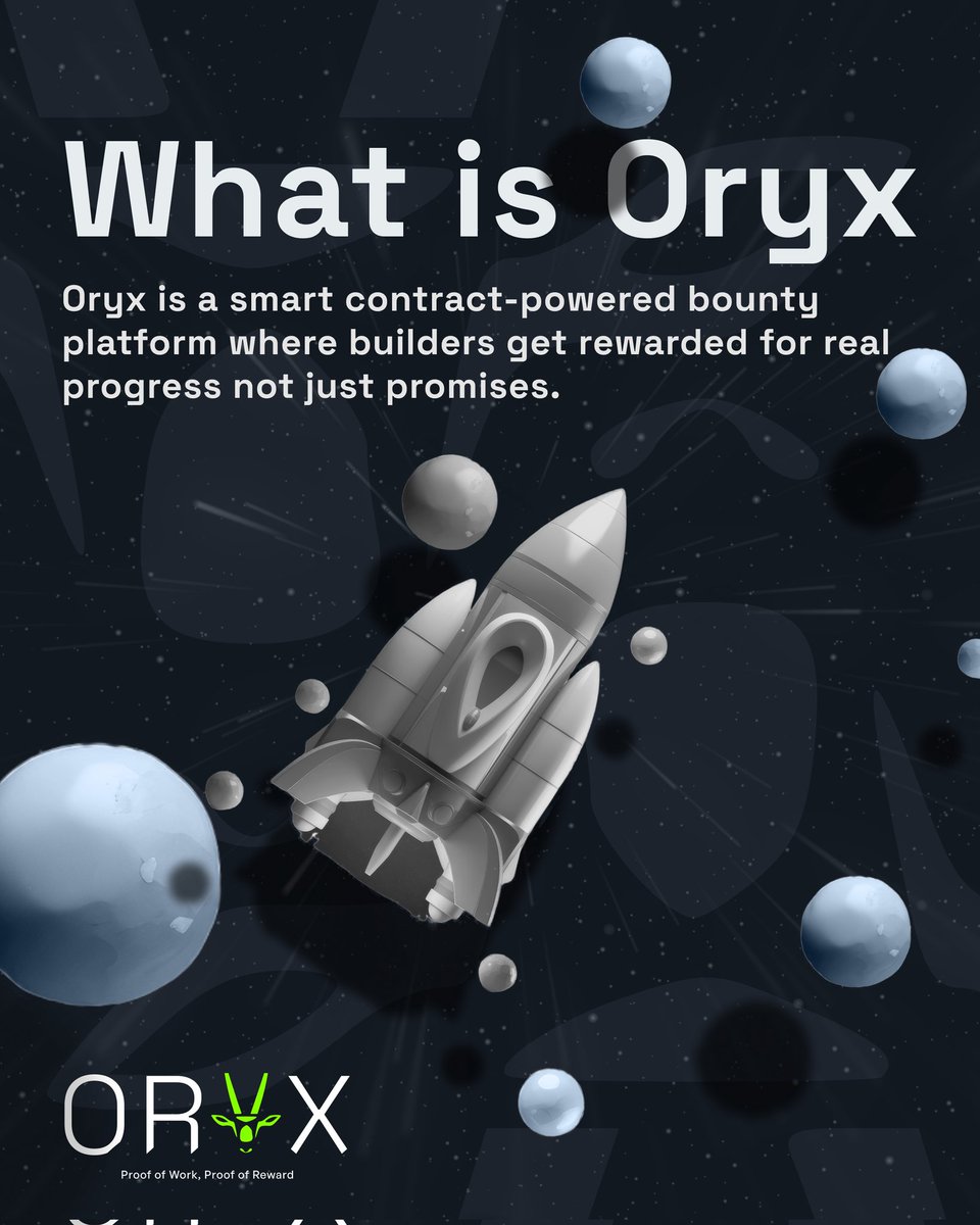 Nafkem1's tweet photo. 🎊 Gone are the days of building in vain,With Oryx in sight, there’s always gain.
No more pitching without a reply,
Just build,show work, we drop coin,No gimmicks, tricks, or wasted join.
It’s a builder’s world we’re proud to run.🚀
@projectoryx
#web3 #web3builders
#blockchain https://t.co/jlvW7mkR28