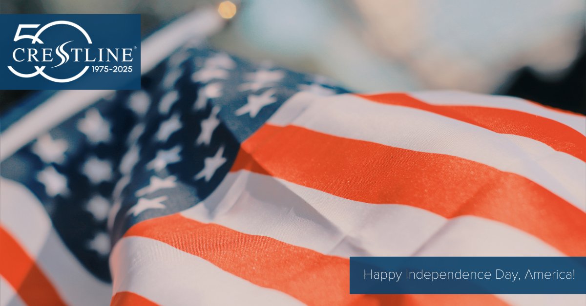 ❤️🤍💙 Happy #IndependenceDay from all of us at Crestline Ambulances! Wishing our U.S. customers, partners, &amp; friends a fun &amp; safe celebration. Special thanks to the first responders on duty today; thank you for keeping your communities safe! #CrestlineAmbulances #Ambulance #EMS