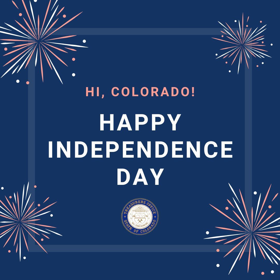 Happy Independence Day, Colorado! 

Today, we celebrate our nation’s freedom and honor the sacrifices made to secure it.