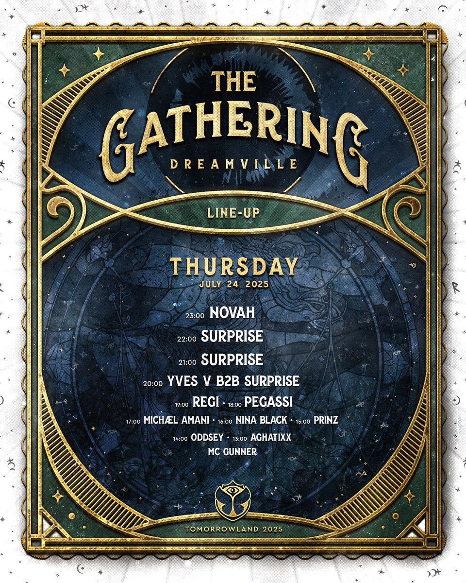 tomorrowland's tweet photo. These artists will guide you into a magical night during The Gathering at DreamVille, with a few surprises along the way. https://t.co/wqoQLr6oTn
