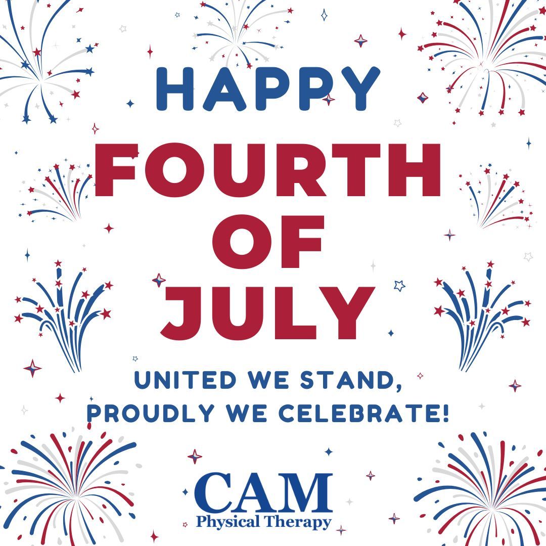 CAM_PT's tweet photo. 🎆 Happy 4th of July from CAM Physical Therapy!
Today we celebrate freedom, resilience, and the strength of our great nation. 
Wishing you a safe, active, and joyful Independence Day! ❤️💙
#IndependenceDay #CAMCares #FourthOfJuly #FreedomToMove #CAMPhysicalTherapy https://t.co/4FOjXSGR63