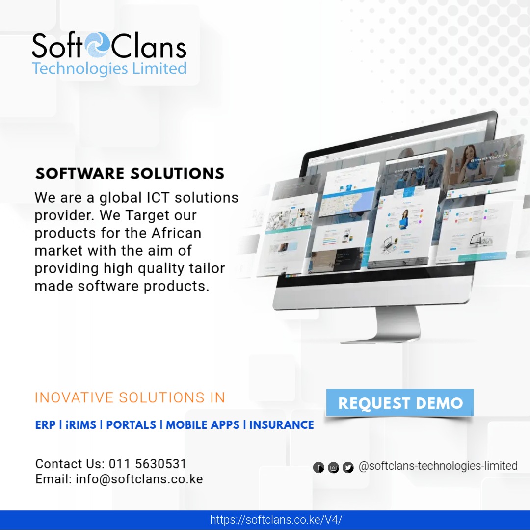Softclans's tweet photo. Our Impact at a Glance
We provide IT systems to all sectors using a variety of architectures whether on the web platform or on the client server stand-alone application. Our value-added software caters for all needs of both large scale and small-scale organizations. https://t.co/6169wGxuAB