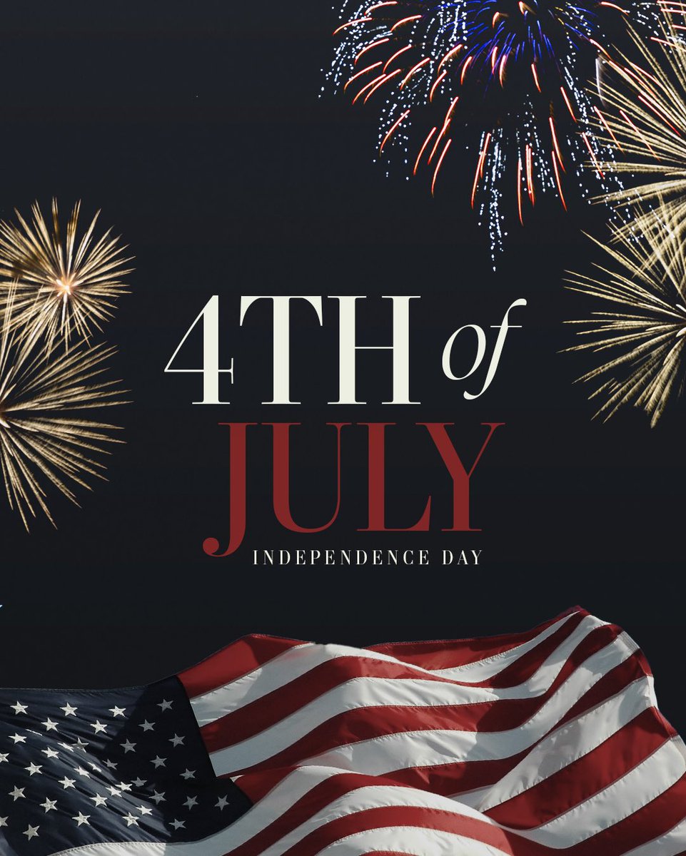 We are the land of the free because of the brave. Happy Fourth of July!