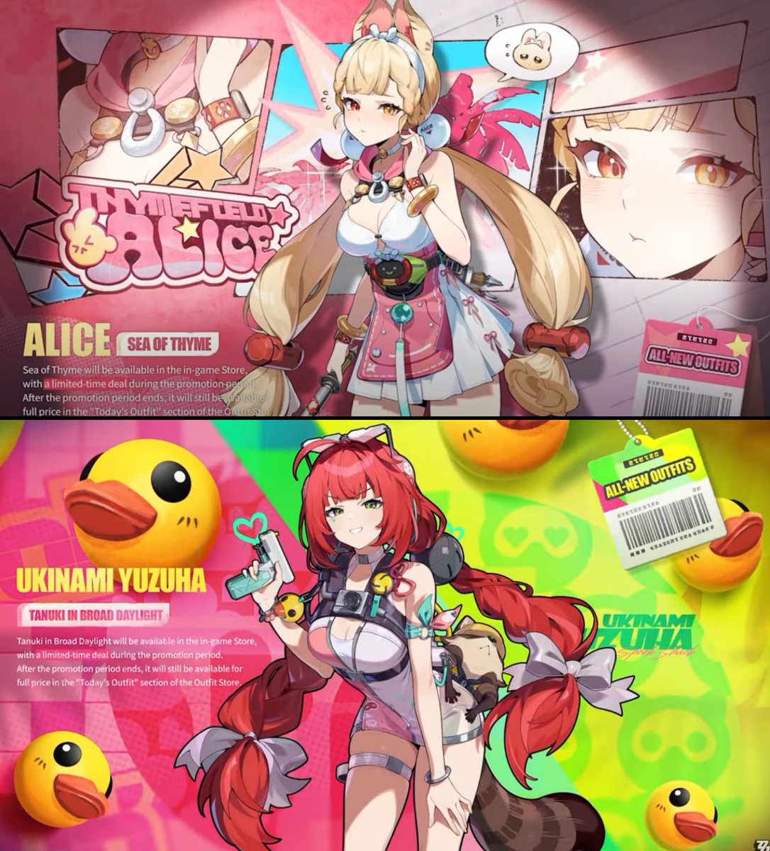 Alice & Yuzuha Summer Skin Arts #ZenlessZoneZero #ゼンゼロ #ZZZ