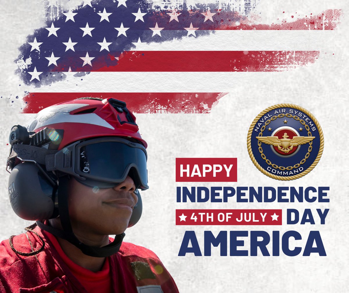 This Independence Day, we honor the unwavering spirit that built our nation's #Freedom. At #NAVAIR, that same spirit drives us to deliver the #Lethality, #Readiness and #Warfighting capabilities that defend those freedoms, ensuring our #Sailors and #Marines are always read!