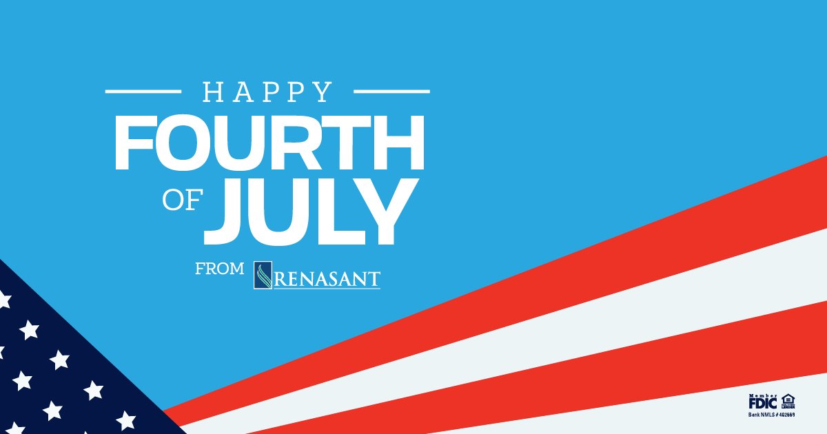 In honor of this federal holiday, all Renasant locations will be closed today.