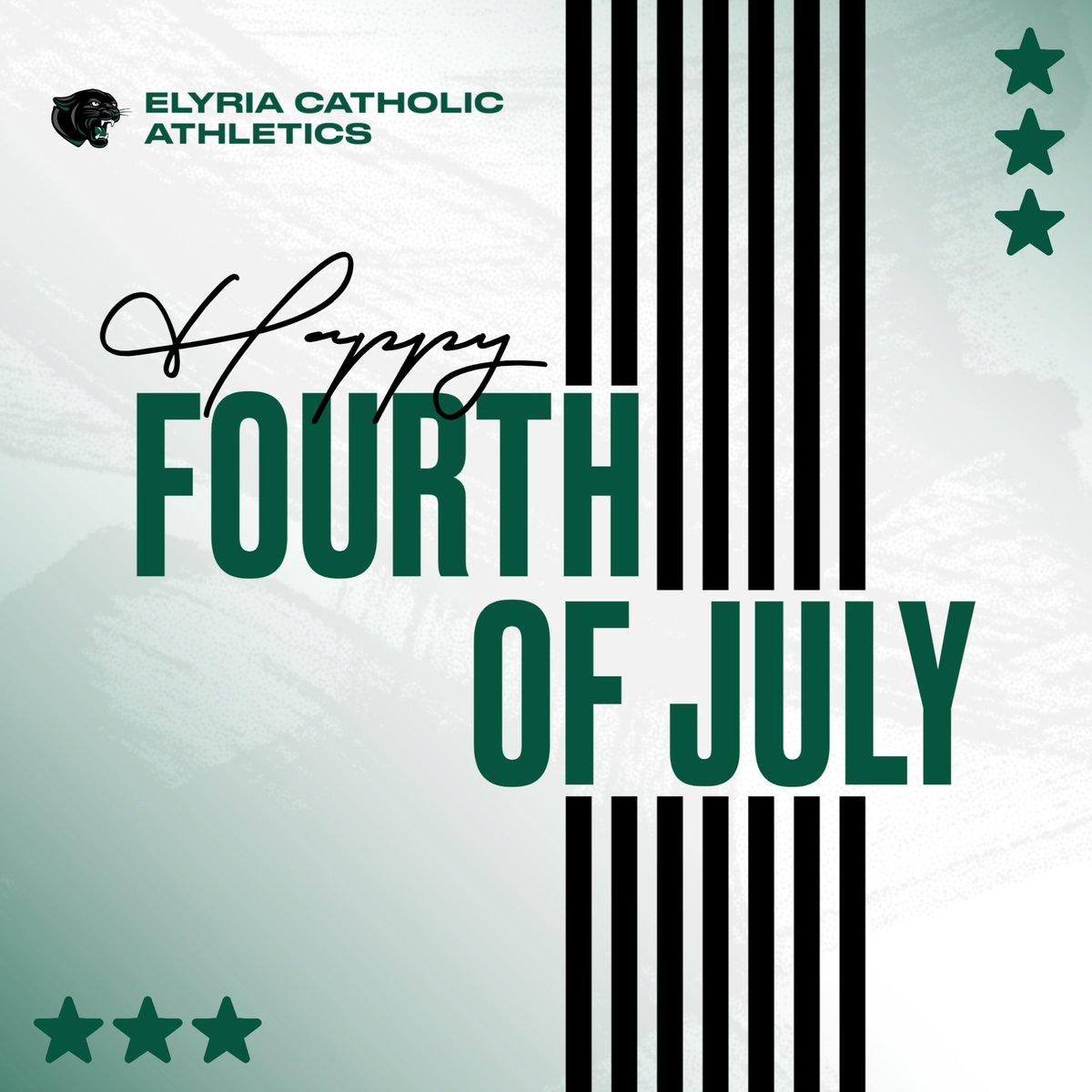 Happy 4th of July from Elyria Catholic Athletics!
Today, we celebrate the land of the free and the home of the brave.
Wishing our Panther family a safe, joyful, and patriotic Independence Day!