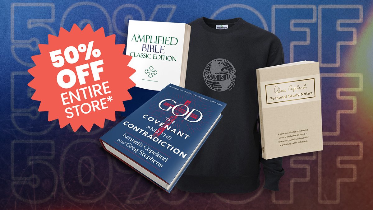 CopelandNetwork's tweet image. It’s sale time! On #July4th, visit KCM.org/julysale and fill your cart. We&apos;re selling it ALL for 50% off!

It&apos;s online only, so grab some Bibles, CDs, downloads, books—it&apos;s the first time ever for these fireworks! Use code SAVE50 at checkout!