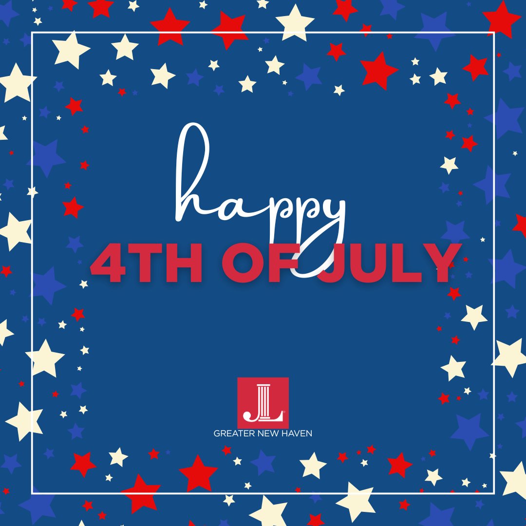 JLGNH's tweet photo. 🎆 Happy Independence Day! The Junior League of Greater New Haven celebrates the birth of our nation and the spirit of resilience, freedom, and service that defines our communities. ❤️🤍💙
#jlgnh #JuniorLeague #IndependenceDay #CommunityImpact https://t.co/8KqhP0n9qP