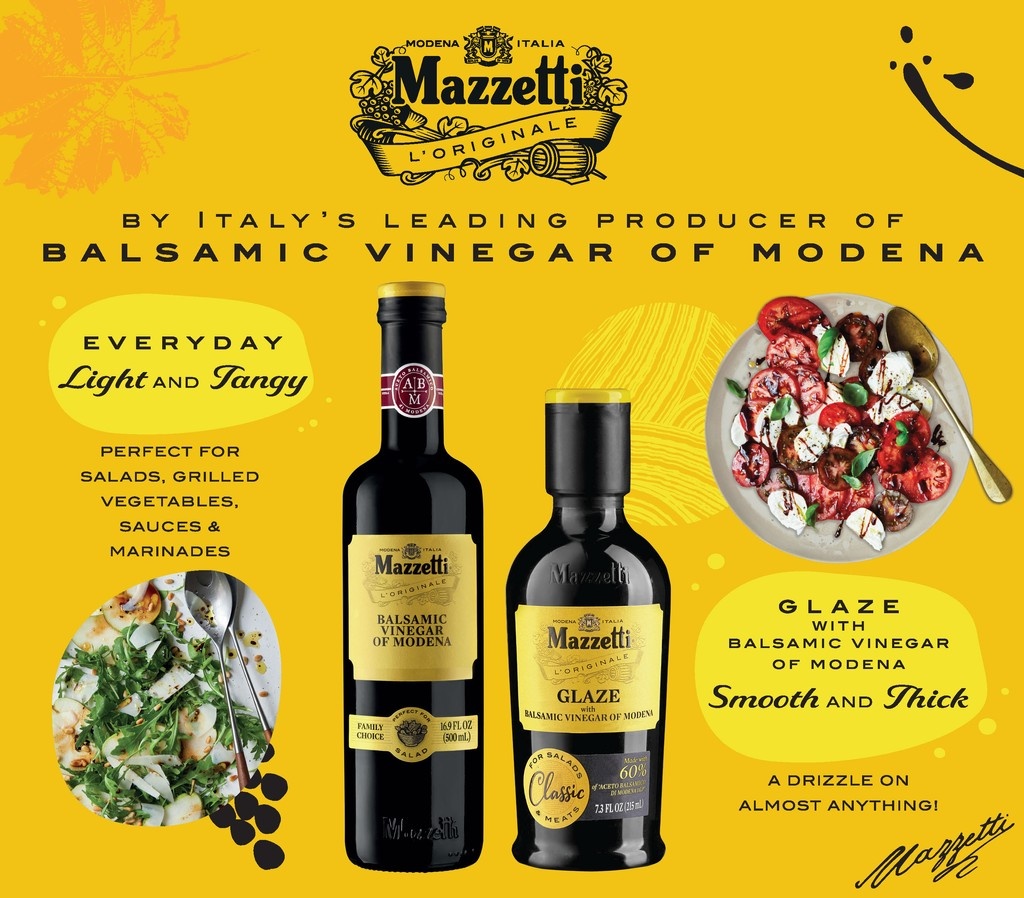 A touch of Italian tradition in your kitchen!

Available now in stores! Visit any of our stores today and discover why Mazzetti is a must-have for every foodie.

#MazzettiMagic #BalsamicBliss #TasteOfItaly #GourmetAtHome #FoodieFavorites #FlavorElevated #ItalianKitchen