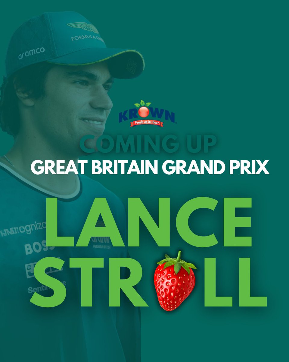 As Krown Ambassador <a href="/lance_stroll/">Lance Stroll</a> takes on Silverstone Circuit this week, we are here to fuel your race viewing with flavour-packed berry treats from our Canadian growers:

🍓 Strawberries &amp; Cream
🍎 Blackberry &amp; Apple Crumble
🫐 Blueberry Basil Frozen Yogurt

@astonmartinf1