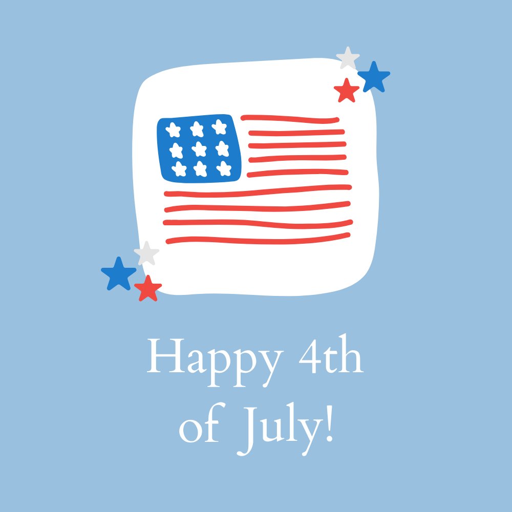 May you have a wonderful day celebrating freedom, fireworks, and fun with family and/or friends! 🇺🇸 Happy 4th of July! 🎆 🦅